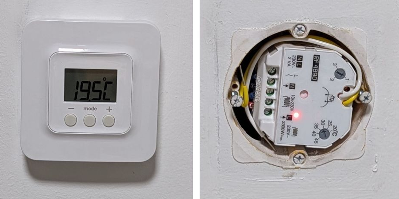 installation thermostat connecter